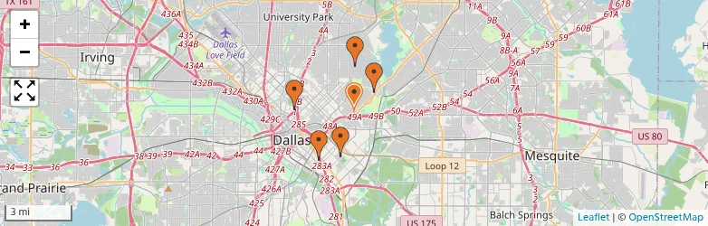 Related schools map