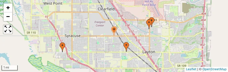 Related schools map