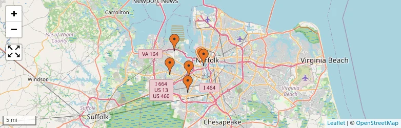 Related schools map