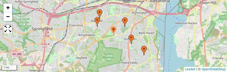 Related schools map
