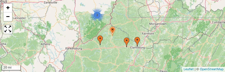 Related schools map