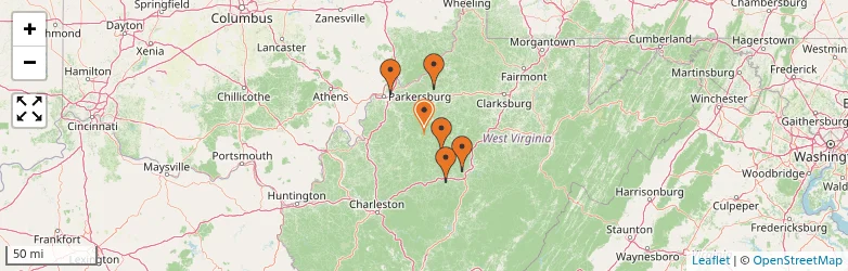Related schools map