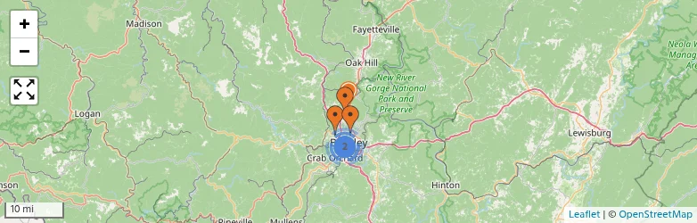 Related schools map