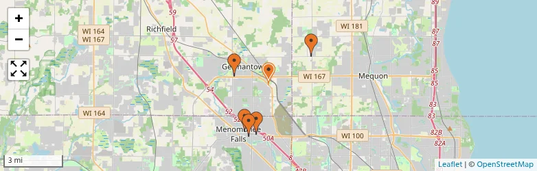 Related schools map
