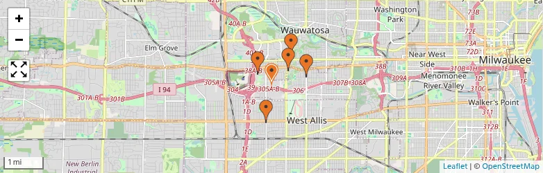 Related schools map