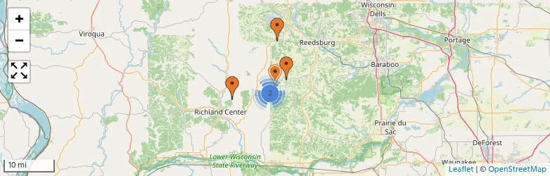 Related schools map