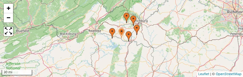 Related schools map