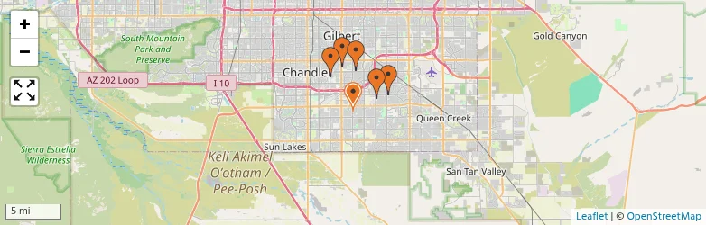 Related schools map