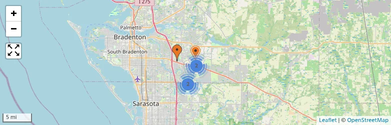 Related schools map