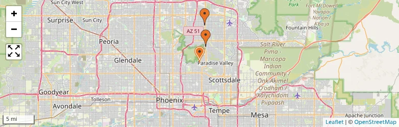 Related schools map