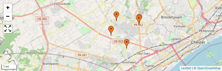 Related schools map
