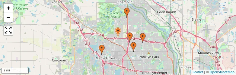Related schools map