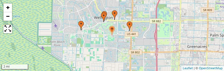 Related schools map