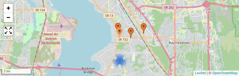 Related schools map