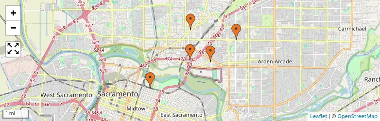 Related schools map