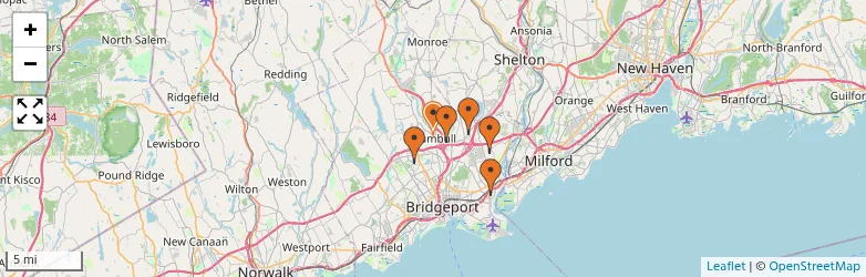Related schools map
