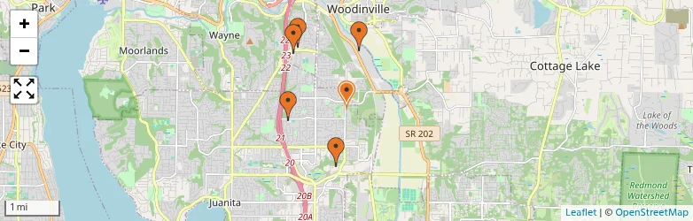 Related schools map