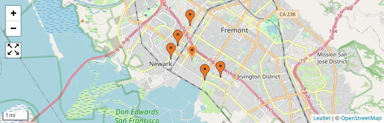 Related schools map