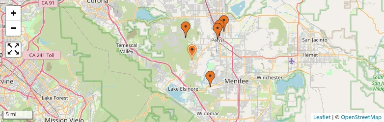 Related schools map