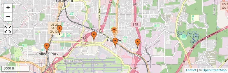 Related schools map