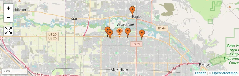 Related schools map