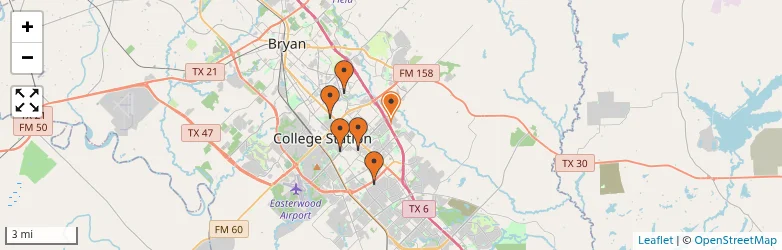 Related schools map