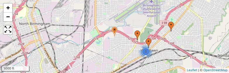 Related schools map