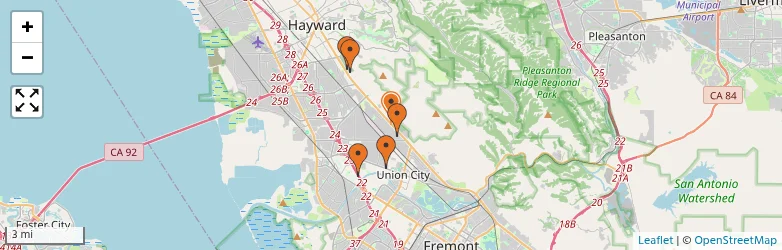 Related schools map