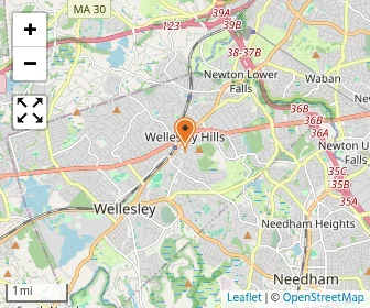 Map of Montessori Day School Of Wellesley Hills