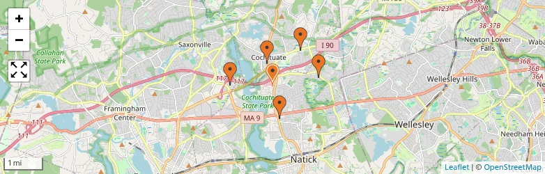 Related schools map
