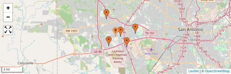Related schools map