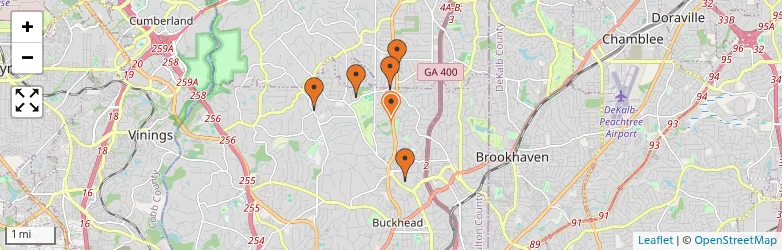 Related schools map