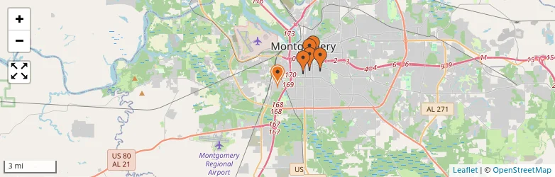 Related schools map