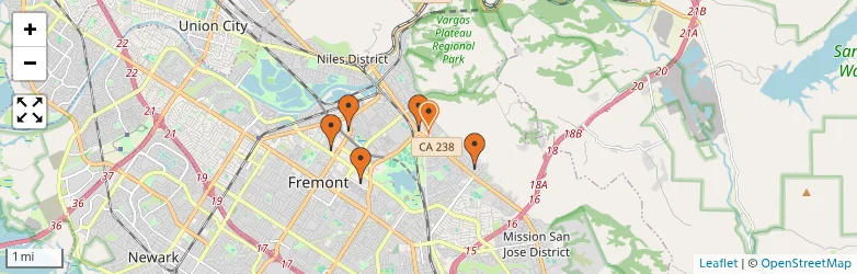 Related schools map