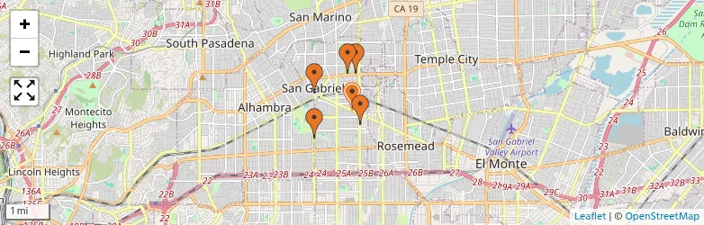Related schools map