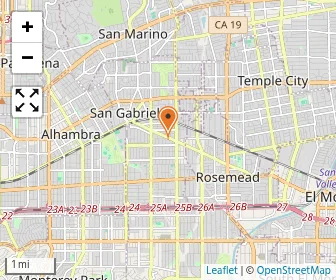 Map of Beach Cities Learning San Gabriel