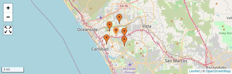 Related schools map