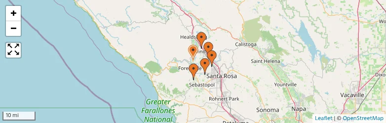 Related schools map