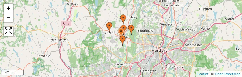 Related schools map
