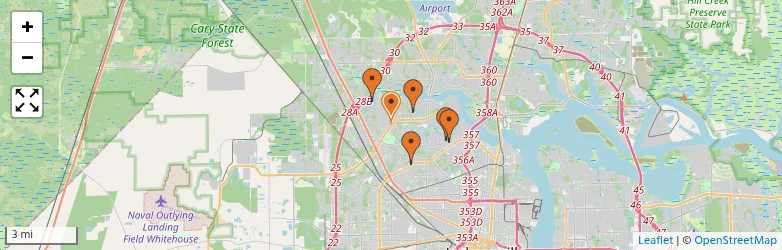 Related schools map