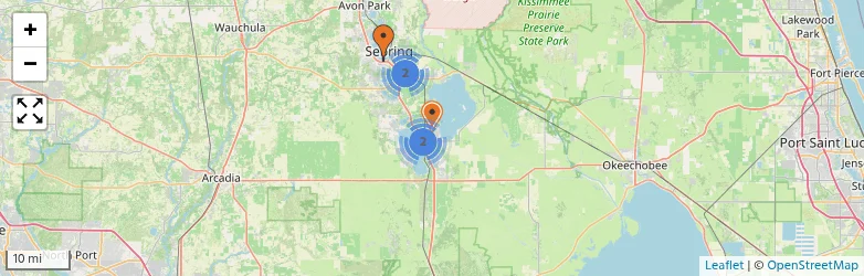 Related schools map