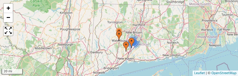 Related schools map