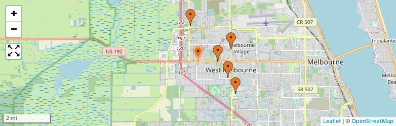 Related schools map