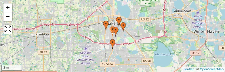 Related schools map