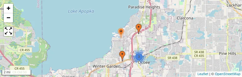 Related schools map