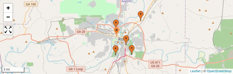 Related schools map