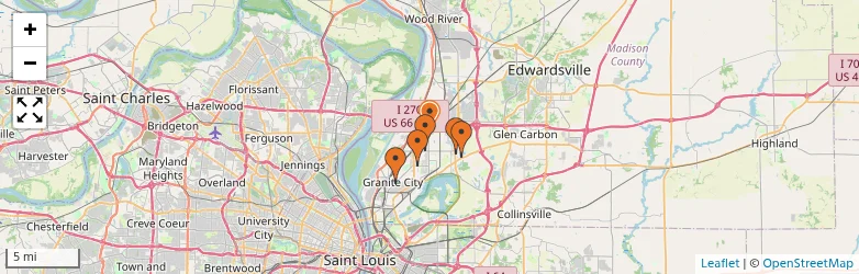 Related schools map