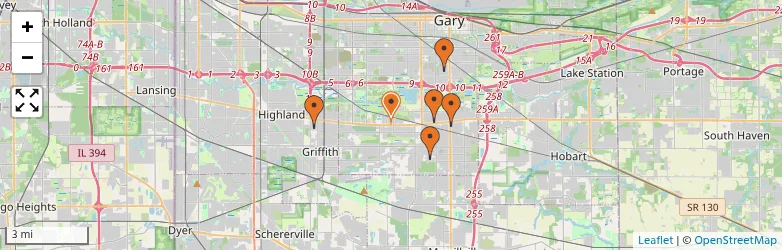 Related schools map