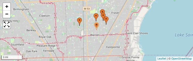 Related schools map