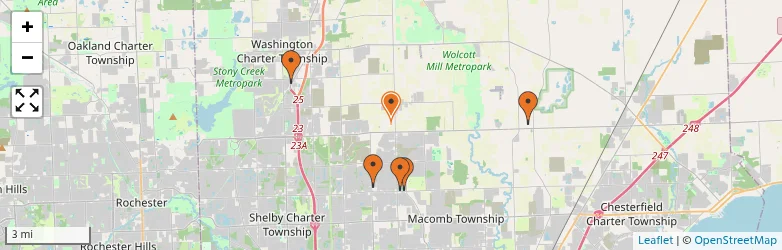Related schools map